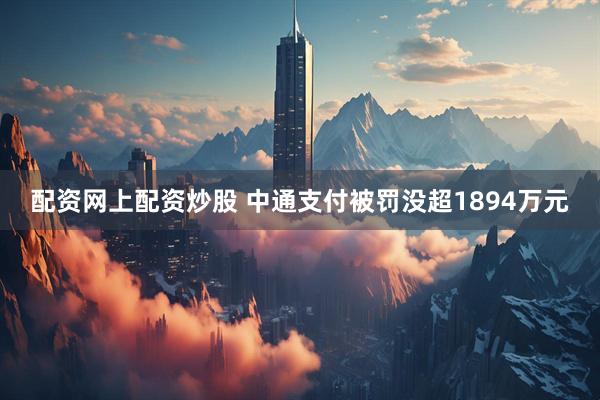 配资网上配资炒股 中通支付被罚没超1894万元