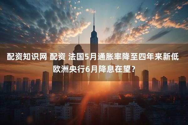 配资知识网 配资 法国5月通胀率降至四年来新低 欧洲央行6月降息在望？