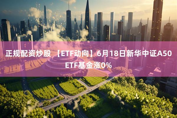 正规配资炒股 【ETF动向】6月18日新华中证A50ETF基金涨0%
